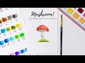 Watercolor Mushroom Demo | How to Paint a Mushroom | Kids Book Illustration