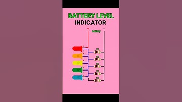 Simple Battery Level Indicator Using LEDs 💡🔋 | DIY Electronics Project | #shots #electronicskit
