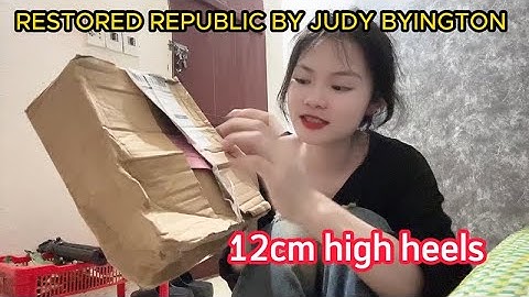 First time buying 12cm high heels and trying them on to see if they can walk.