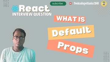 What Are Default Props in React.js? 🤔 | React Interview Questions Explained