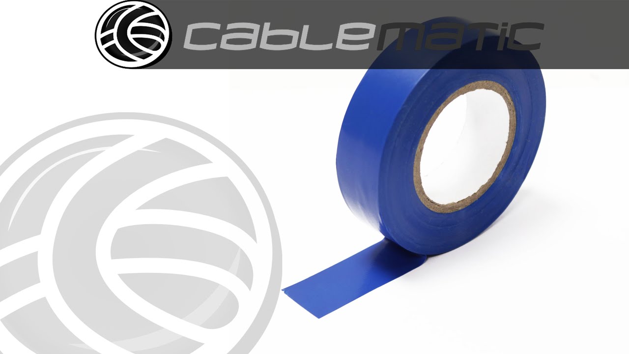 0,15x19mm blue electrical tape in coil 10m - Cablematic