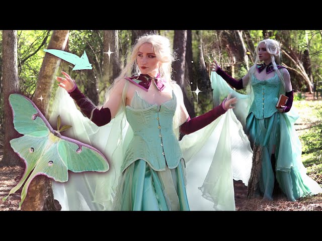 I made a LUNA MOTH GOWN  - YouTube