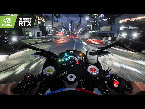 ⁴ᴷ⁶⁰ GTA 5: POV Ultra Realistic Motorbike Ride Gameplay! 2023 Ray Tracing RTX 3090 Graphics Mod!