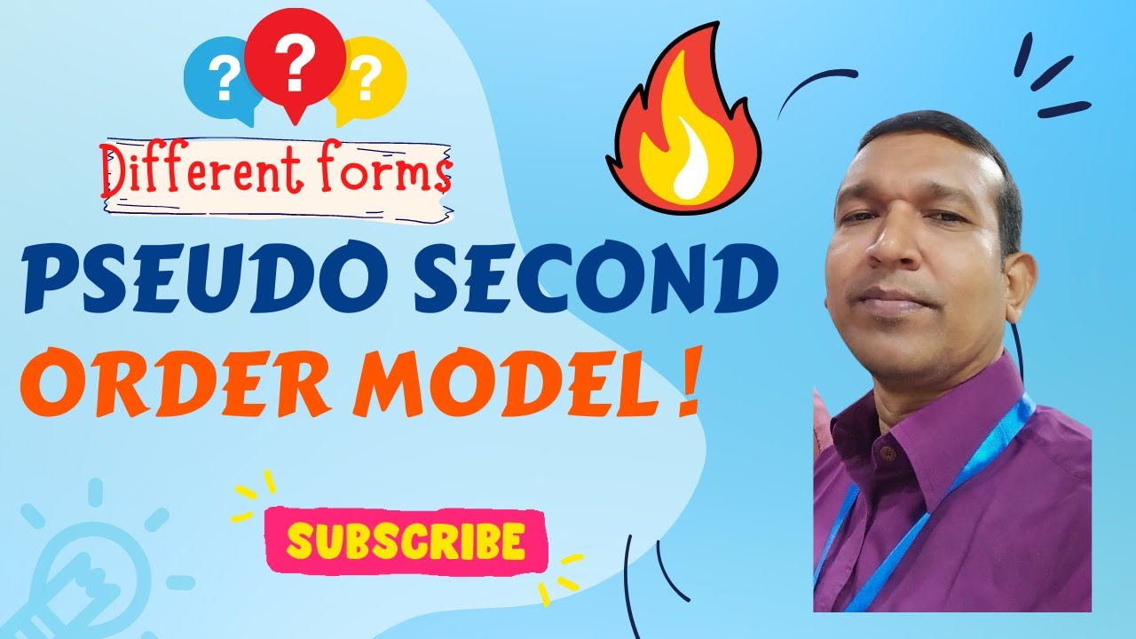Pseudo Second Order Kinetic Model in Different Forms - YouTube