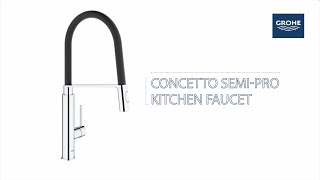 How To Install the GROHE Concetto Semi-Pro Kitchen Faucet