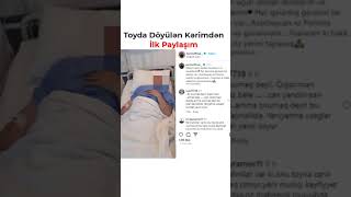 Toyda döyülən Müğənni Kərimin paylaşımı...