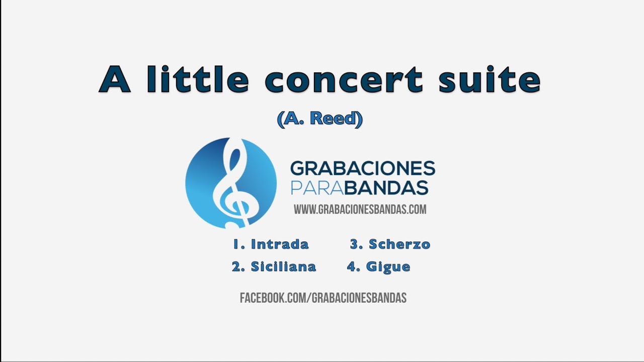 A little concert suite A.Reed YouTube A little concert suite A.Reed YouTube
