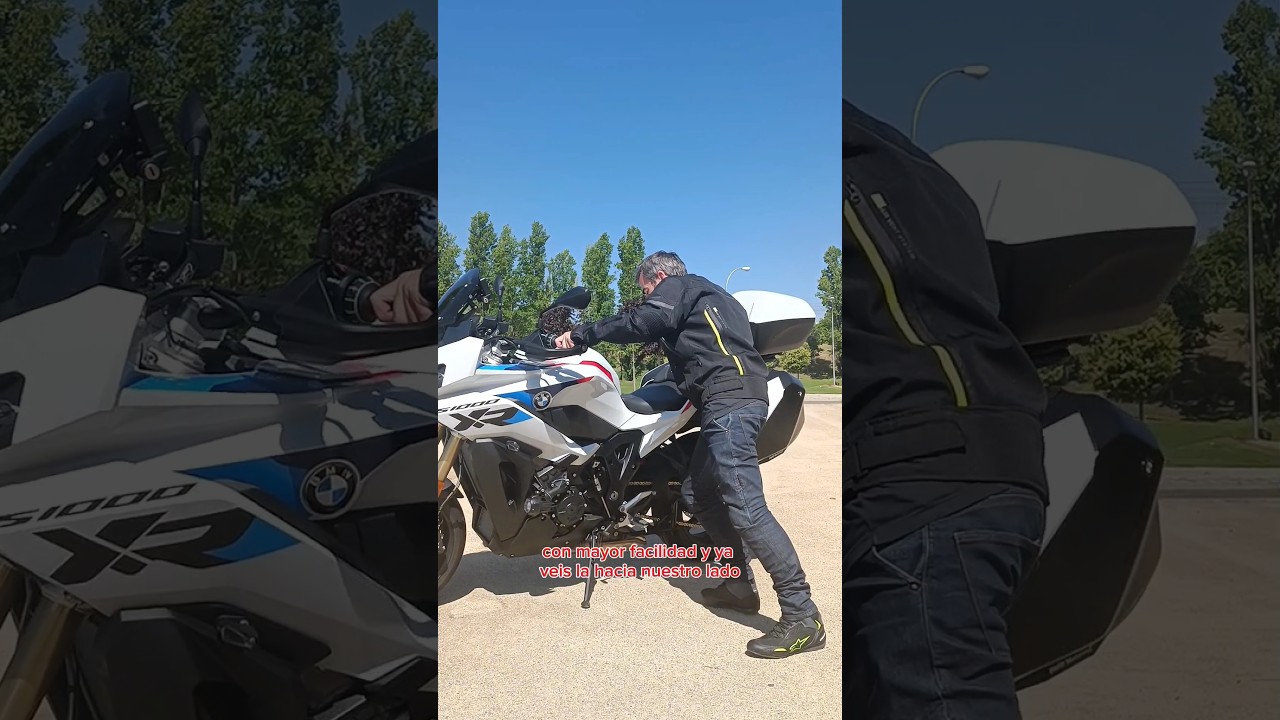 Какой приём используется для безопасного движения мотоцикла назад? 