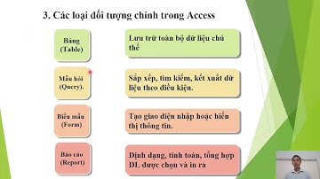 Tin học 12_bai3:  Giới thiệu Microsoft Access _ thầy Nam