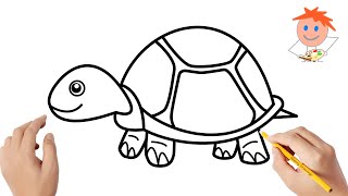 How to draw a turtle | Easy drawings