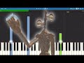 Siren head theme song  piano tutorial