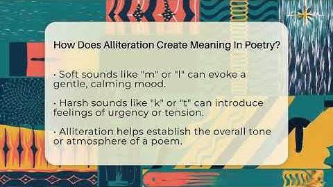 How Does Alliteration Create Meaning In Poetry? - The Prose Path