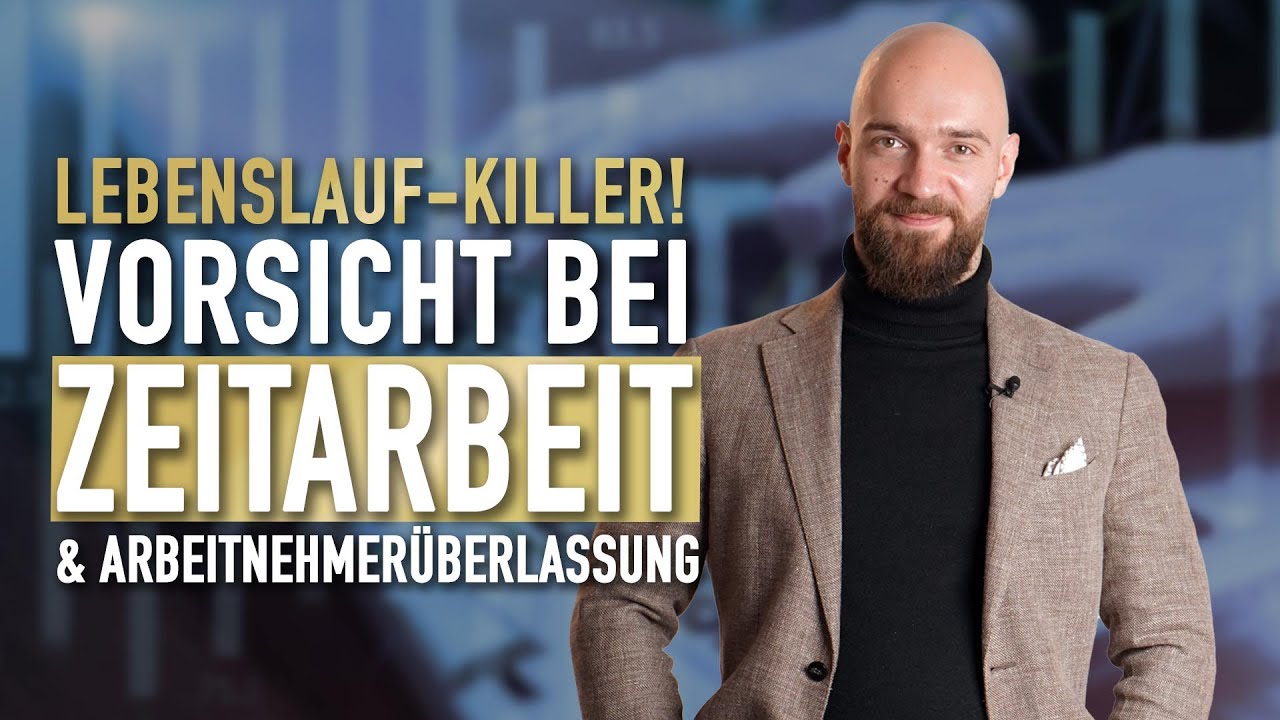 Lebenslauf KILLER - Zeitarbeit & Arbeitnehmerüberlassung (Achtung!)
