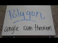 Polygon Angle Sum Theorem Quiz