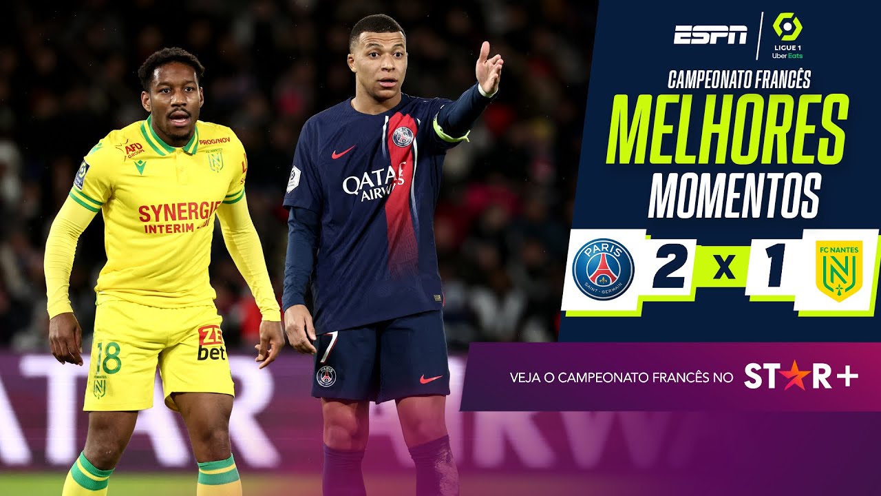 Kolo Muani sai do banco para decidir, e PSG vence o Nantes no Campeonato Francês | Melhores Momentos