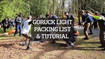 GORUCK Light Challenge Event Ruck Packing List & Walk Through