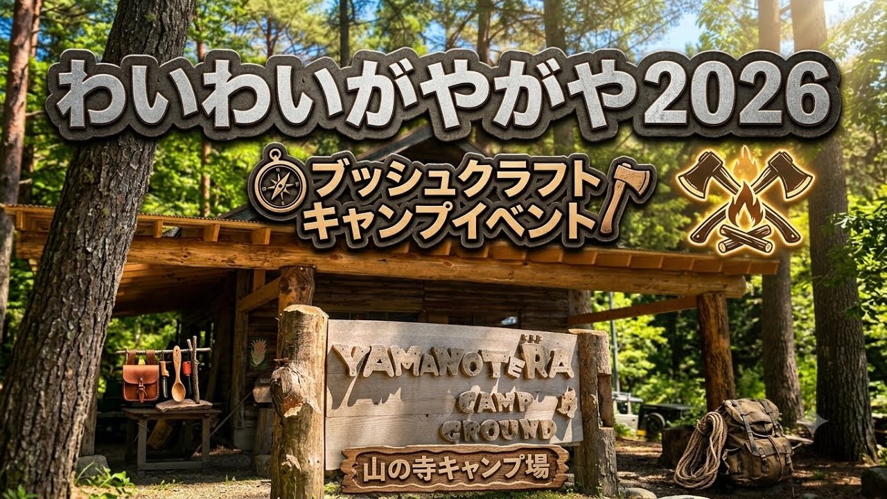 山の寺キャンプ場】初参加！わいわいがやがや2026の2日間が最高