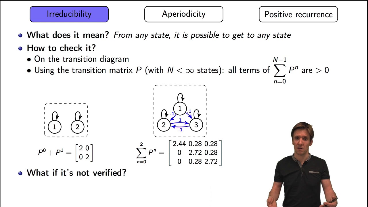 Markov chain ergodicity conditions - YouTube