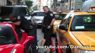 Ferrari 458 Spider Runs Over Cop ( مو صج راعي الفراري )