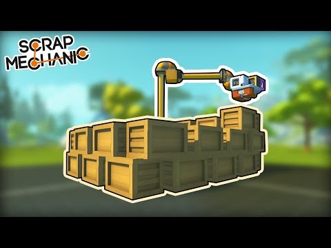 Automatic Robot Builds Its Own House! (Scrap Mechanic Gameplay)