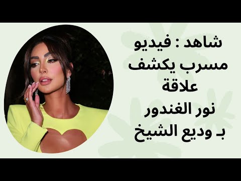 شاهد فيديو مسرب يكشف علاقة نور الغندور ب وديع الشيخ