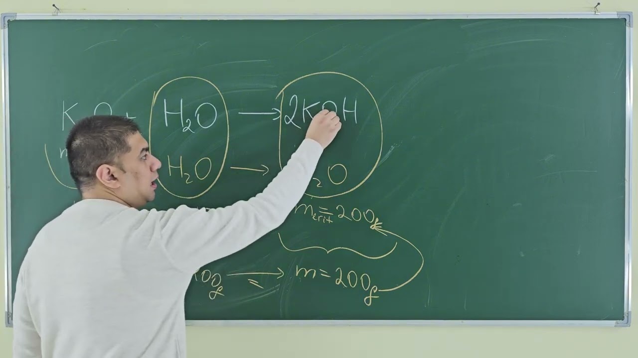 47 g kaliy oksidi 153 g suvda eritilganda hosil bo’lgan eritmaning foiz konsentratsiyasini (%) aniql
