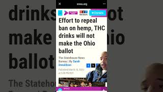 Efforts to repel ban on hemp and thc drinks fails #ohio #hemp #ohiocannabislive