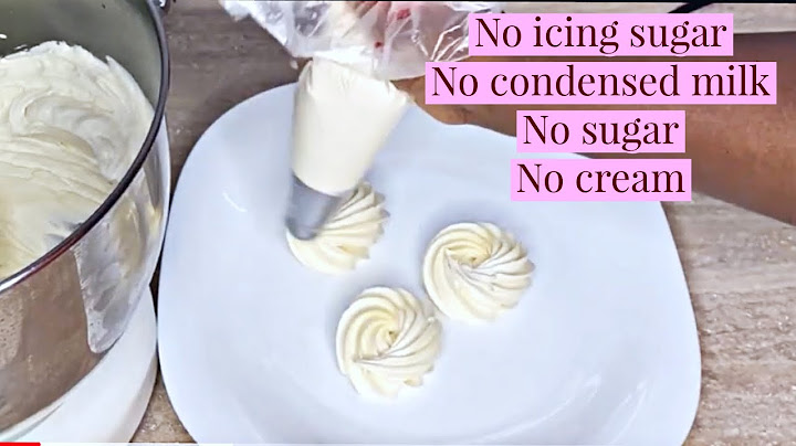 How to make frosting without butter and powdered sugar