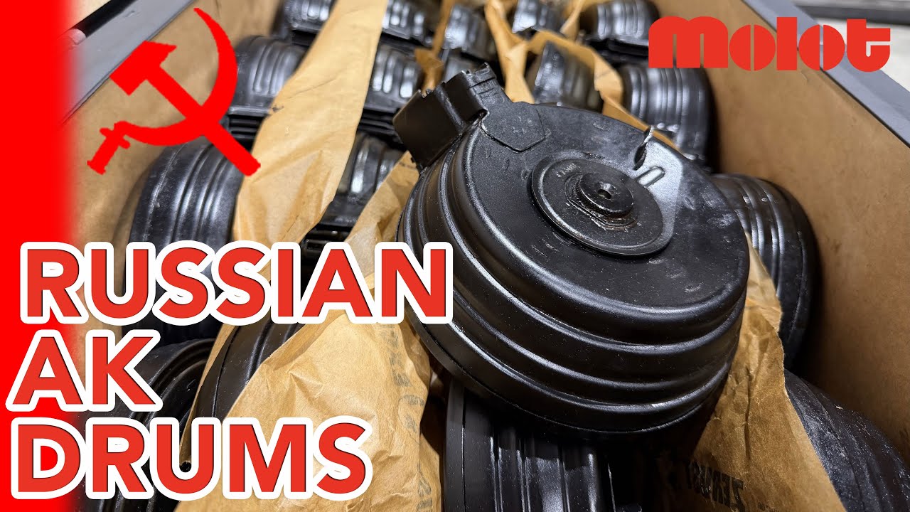 Russian Molot RPK Drum Magazines!
