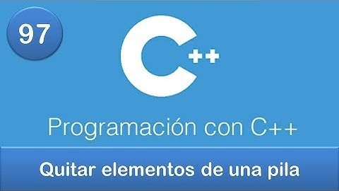 97. Programación en C++ || Pilas || Quitar elementos de una pila