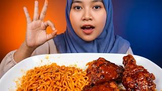SAMYANG DAN AYAM SPICY BAKRI LEVEL 9 PEDESNYA BIKIN NYERAH🔥 COMBO MAUT‼️