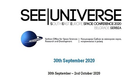 SERBSPACE SEE Universe 2020 Space conference 30.09.2020.