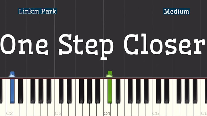 One Step Closer Piano version - Piano performance video thumbnail