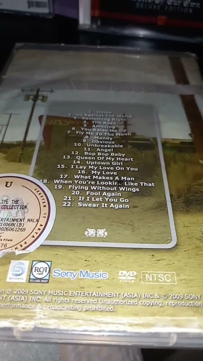 unboxing westlife dvd karaoke collection vcd westlife coast to bmg 2000 westlife Karaoke 2002 2001