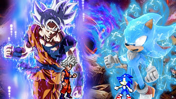 Goku Monkey King V6 OP(AF) VS Sonic Chaos V4 JVL OP(All Form) in Jump Force Mugen