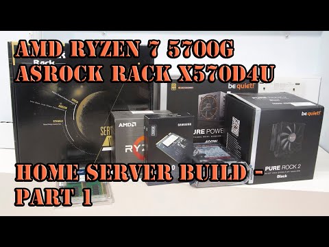 AMD Ryzen 7 5700G and ASRock Rack X570D4U Home Server Build - Part 1 - Component choices + assembly