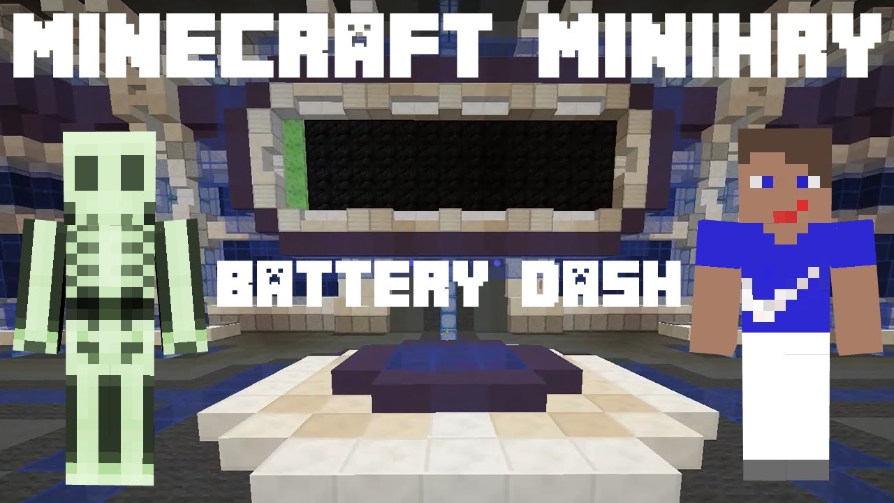 Minecraft minihry - Nabíjíme baterky - Battery Dash - YouTube