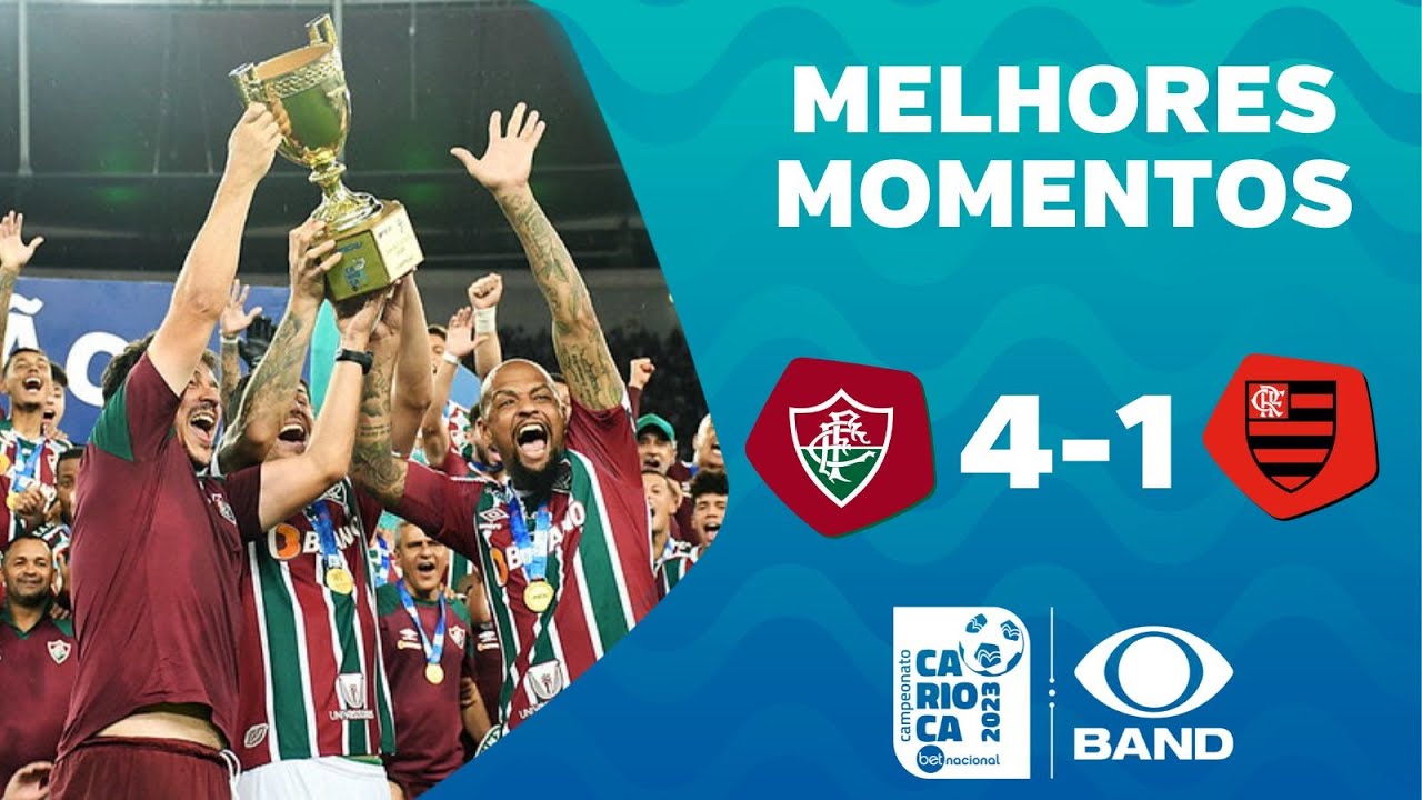 FLUMINENSE 4 X 1 FLAMENGO, MELHORES MOMENTOS, FINAL CARIOCA 2023