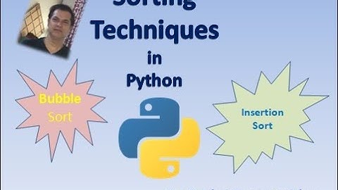 Sorting Techniques in Python
