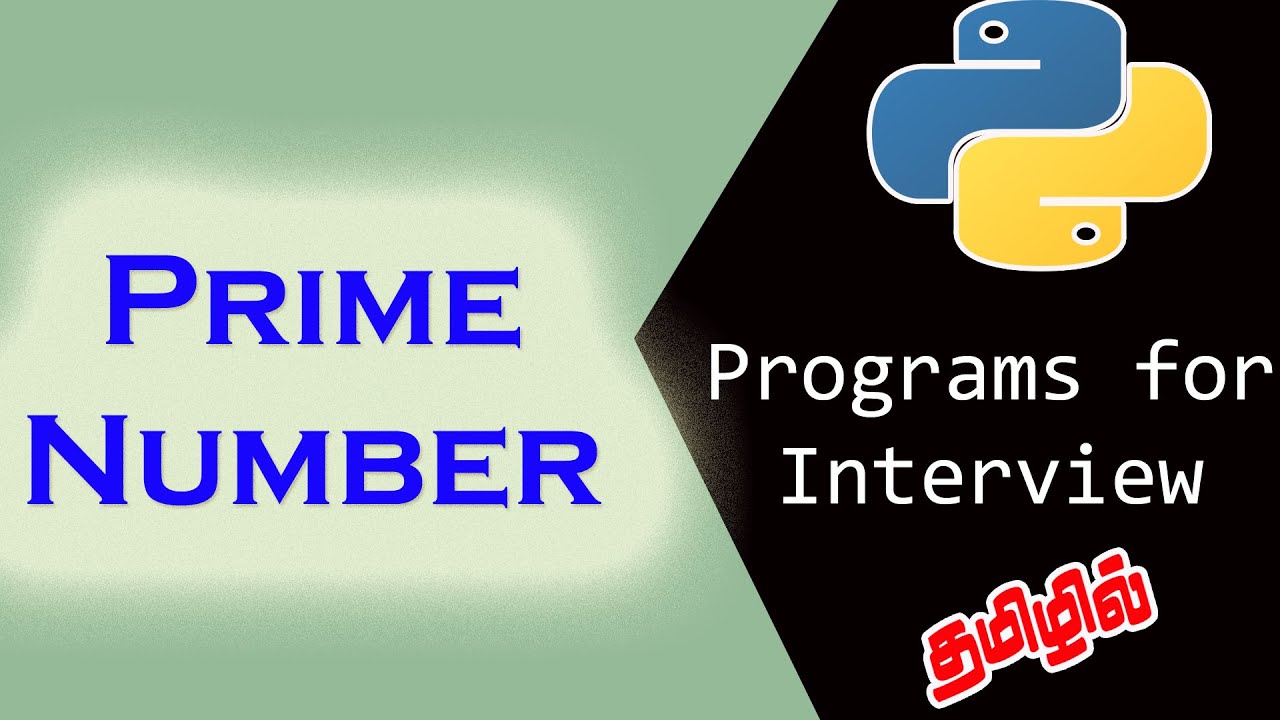 Check Given Number is Prime Number or Not in Python | Python Interview ...