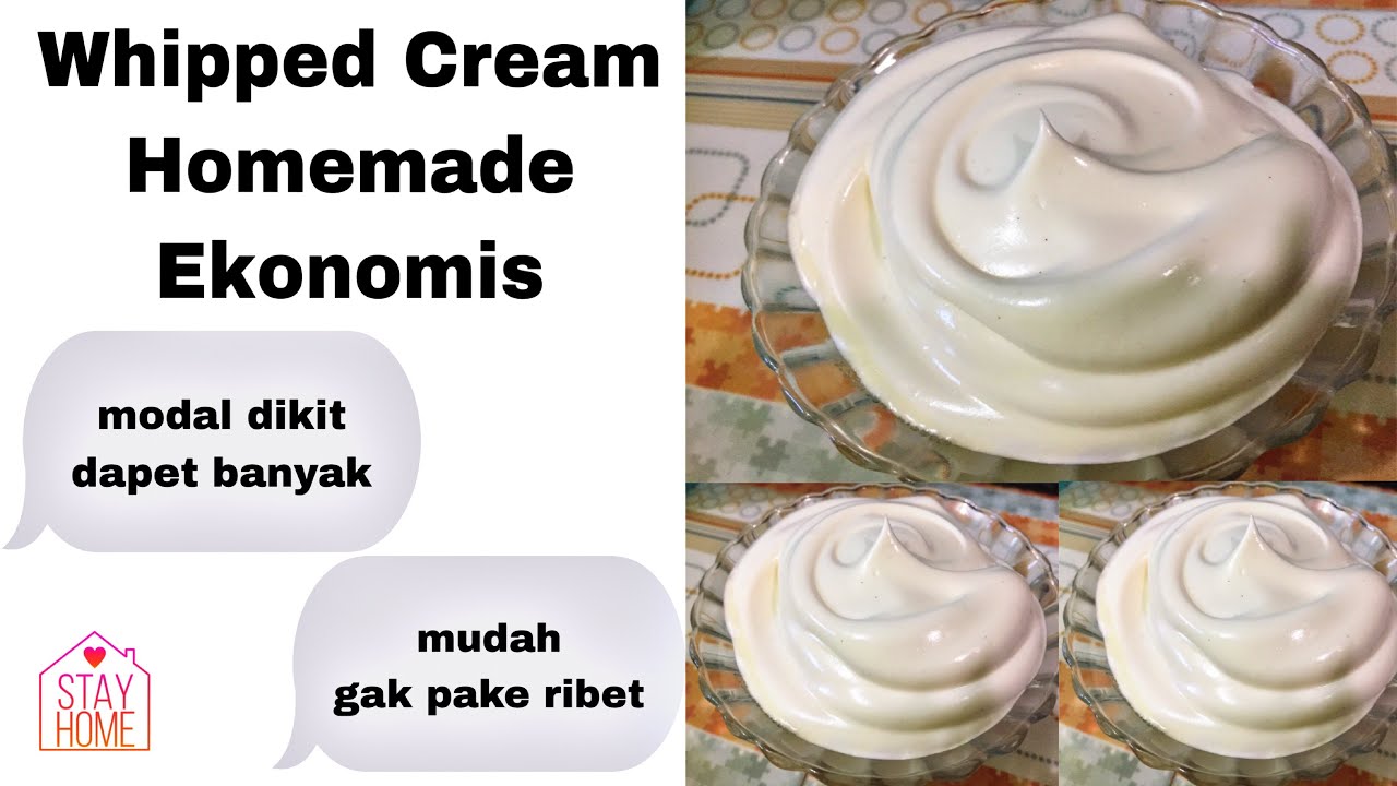 cara buat whipping cream