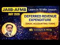 DEFFERED REVENUE EXPENDITURE JAIIB-AFMB MAY 26 - Get 2 Marks in 10 Min: Exam Points with MCQs #S42