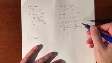 Solving Exponential Equations with Logs (Calculator) - Part 2