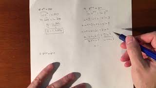 Solving Exponential Equations with Logs (Calculator) - Part 2