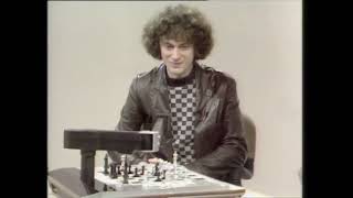 John Nunn and chess-playing robot in 1983
