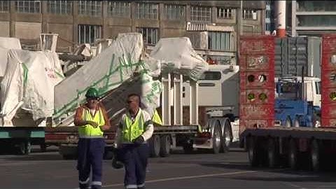 Tunnel Boring Machine arrives at Ports of Auckland