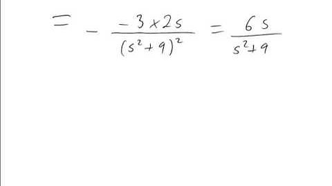 The derivative of a Laplace transform (MathsCasts)