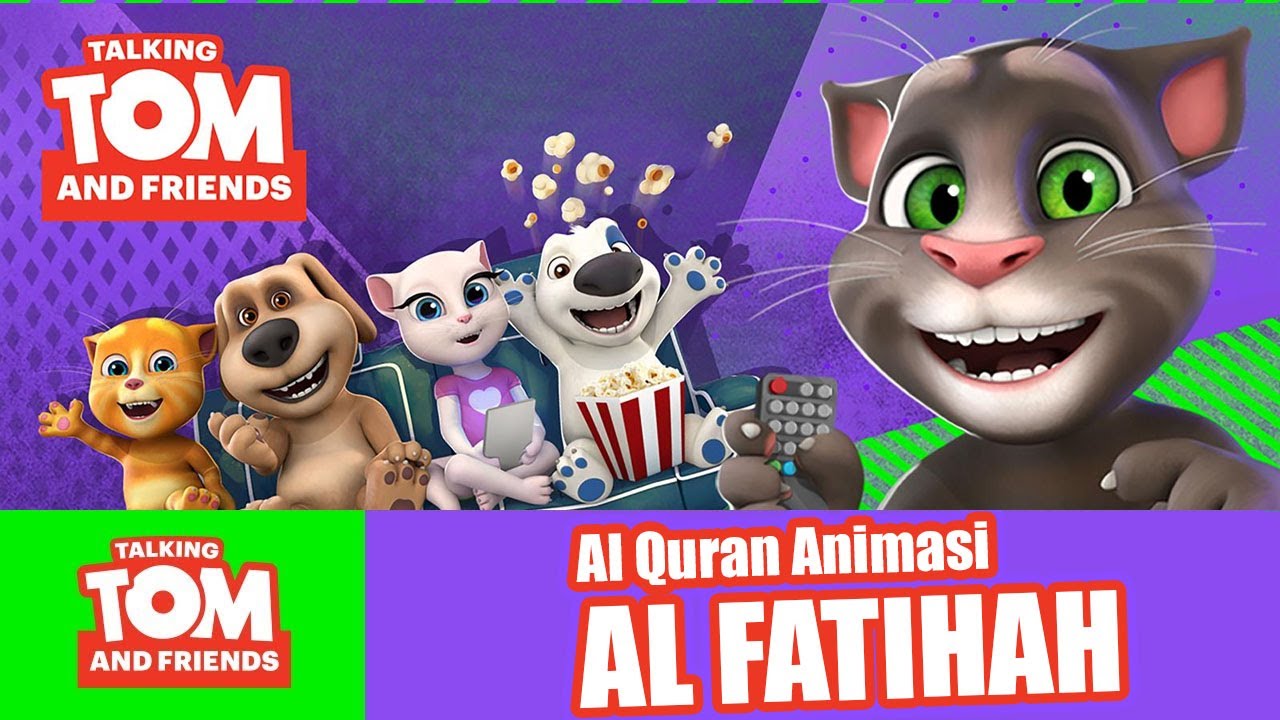 Murotal Surat Al Fatihah Anak Merdu   Kartun Animasi   Recite Al Fateha Kids Looping Recitation Tom