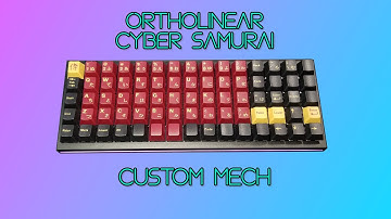Cyber Samurai - Custom Ortholinear Mechanical Keyboard Build