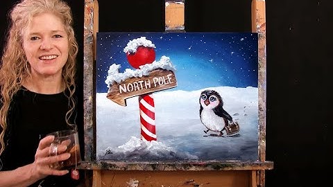 Learn How to Paint "HEADING NORTH" with Acrylic - Paint and Sip at Home - Fun Step by Step Tutorial
